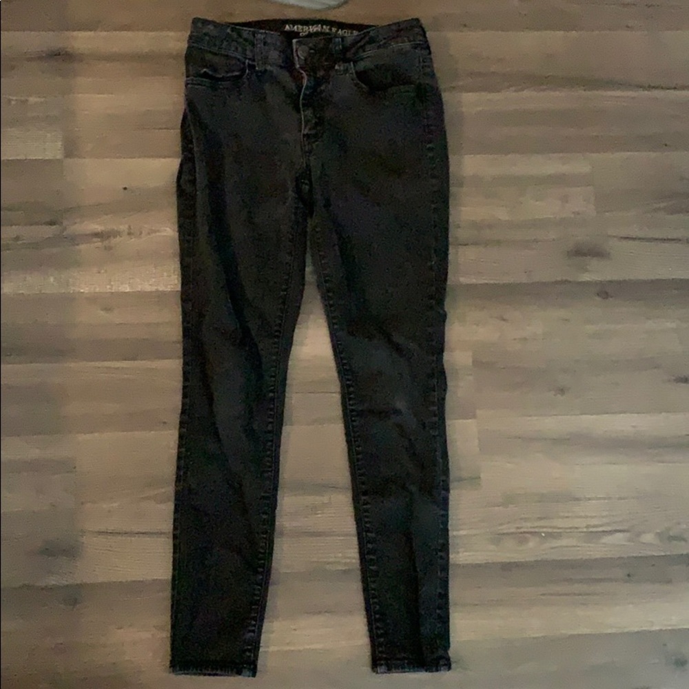 Black American eagle skinny jeans